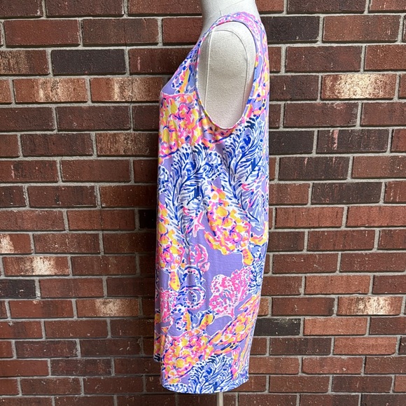 Lily Pulitzer Lilac Verbena So Snappy Turtle Ariana Swing Dress - Picture 8 of 12